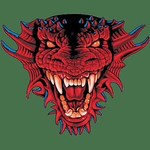 Vibrant dragonfruit halves with fresh strawberries and tropical fruit accents, symbolizing the bold and exotic flavor blend.